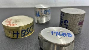 Samples After Hardness Testing