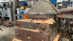 After Pouring into CO₂ Sand Casting Mould