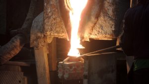 Pouring Molten Metal